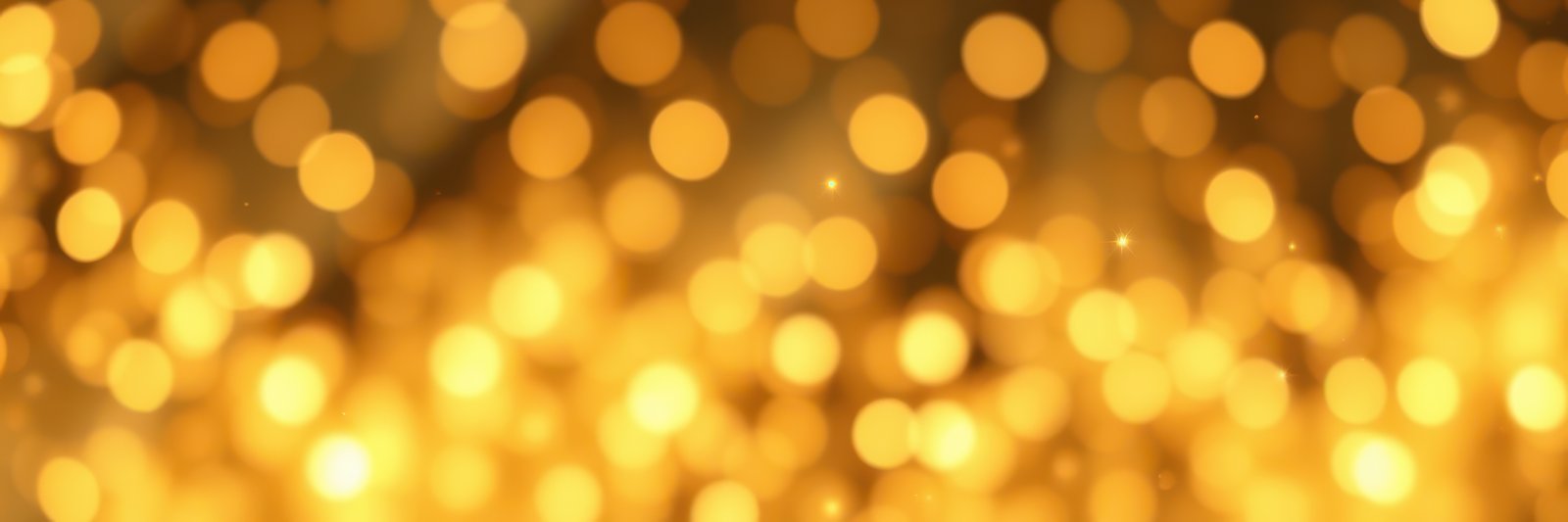 Golden bokeh background creates a festive atmosphere during celebrations or special events at night